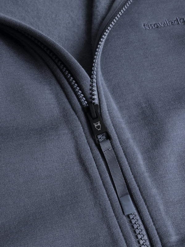 KnowledgeCotton Apparel - MEN Dynamic Wool 320 Fleece hoodie - RWS Fleeces 1226 Vintage Indigo