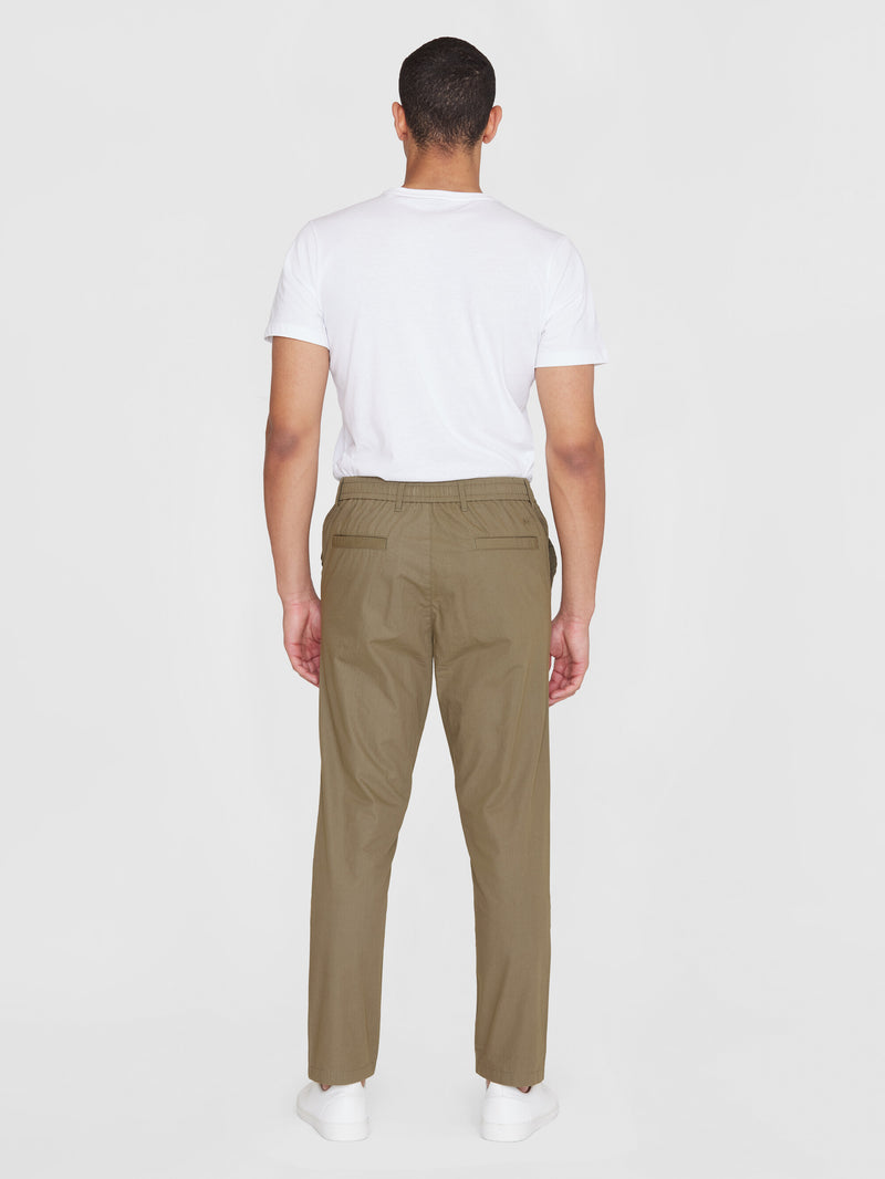 KnowledgeCotton Apparel - MEN TIM Organic Cotton Pant GOTS/Vegan Pants 1068 Burned Olive